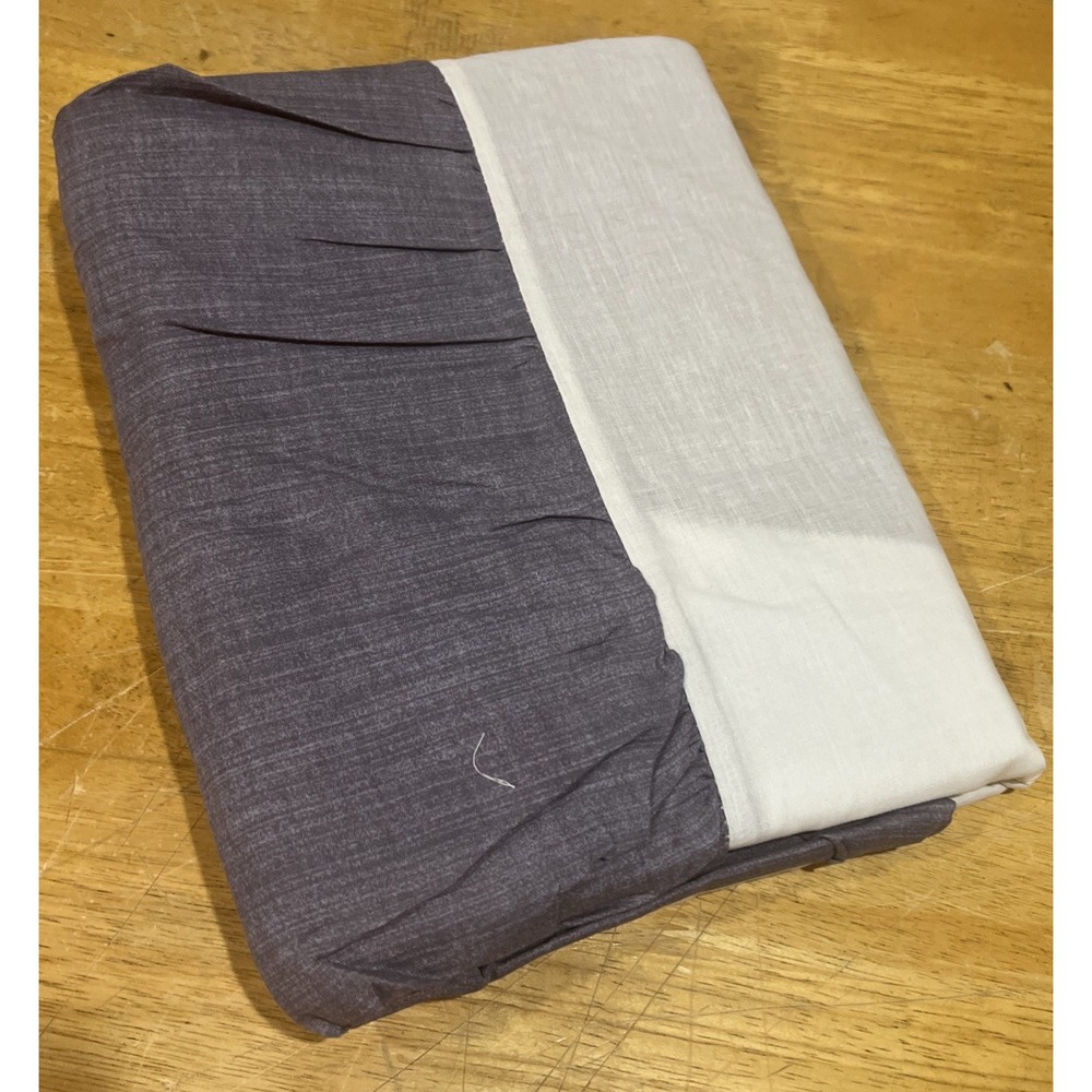Vtg Arley Corp‎ Home Dark Lavender Purple Full Size Bedskirt Ruffled
